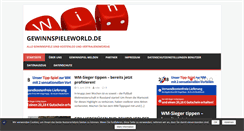 Desktop Screenshot of gewinnspieleworld.de